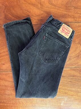 Levi’s 505 Black Jeans 32x32 Straight Leg Waterless Wash EUC